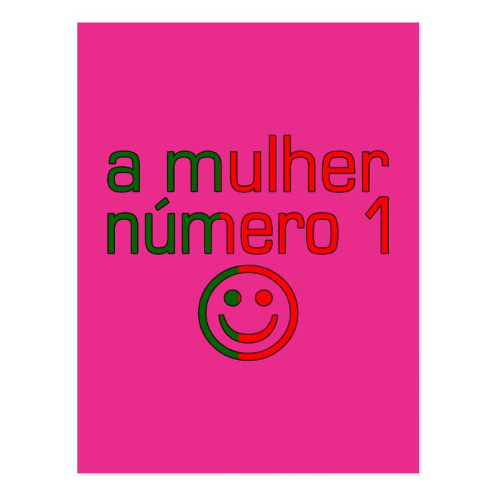 A Mulher Número 1   Number 1 Wife in Portuguese Post Card