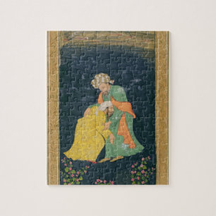 A Mullah bowing down to a man in Iranian dress who Jigsaw Puzzle