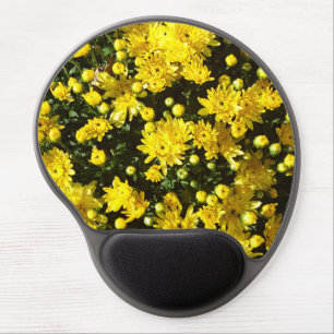 A Multitude of Yellow Mums Gel Mouse Pad