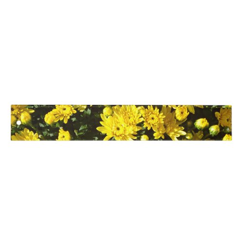 A Multitude of Yellow Mums Ruler