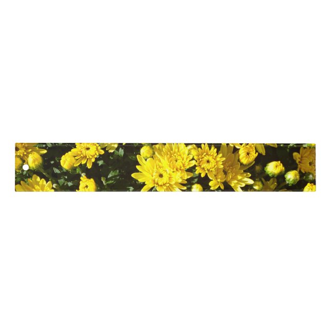 A Multitude of Yellow Mums Ruler (Front)