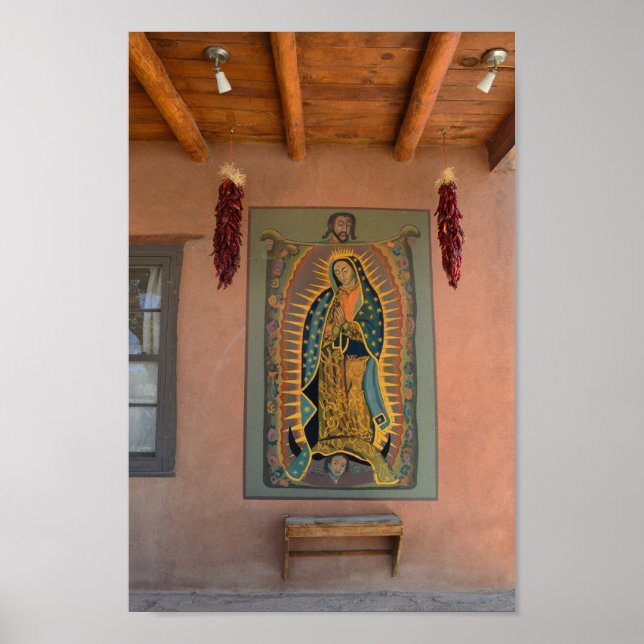 A Mural of Our Lady of Guadalupe, New Mexico  Poster (Front)