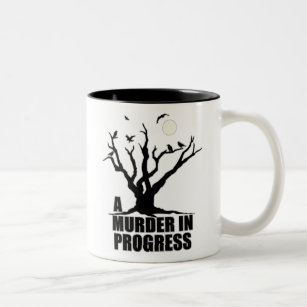 A Murder in Progress Two-Tone Coffee Mug
