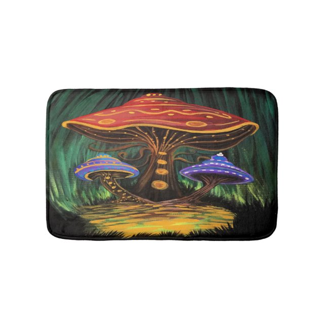 A Mushroom World Bath Mat (Front)