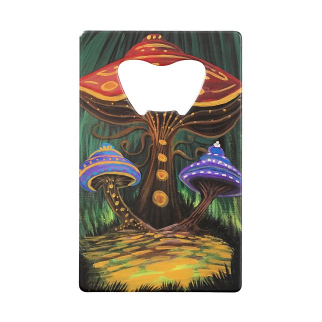 A Mushroom World Credit Card Bottle Opener (Back)