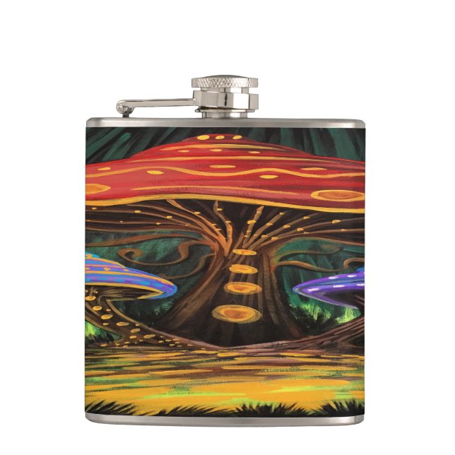 A Mushroom World Flask (Front)