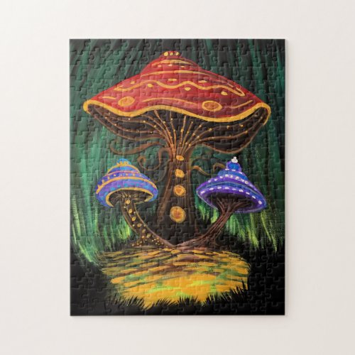 A Mushroom World Jigsaw Puzzle