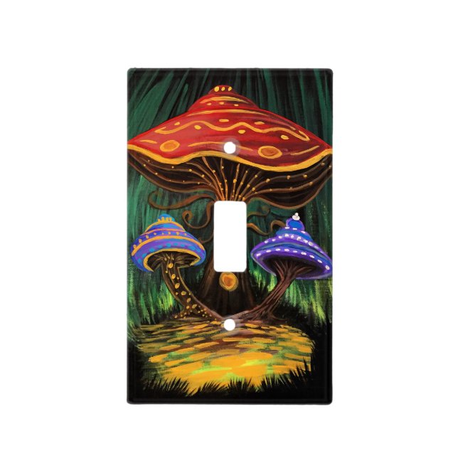 A Mushroom World Light Switch Cover (Front)