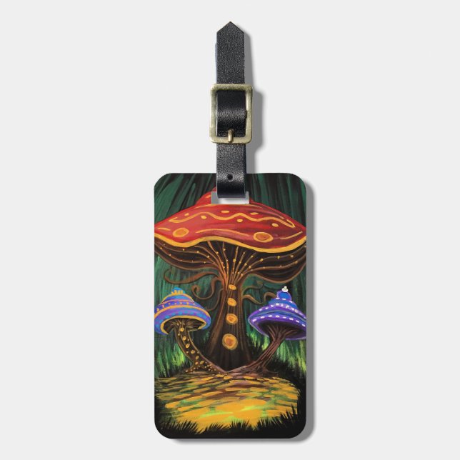 A Mushroom World Luggage Tag (Front Vertical)