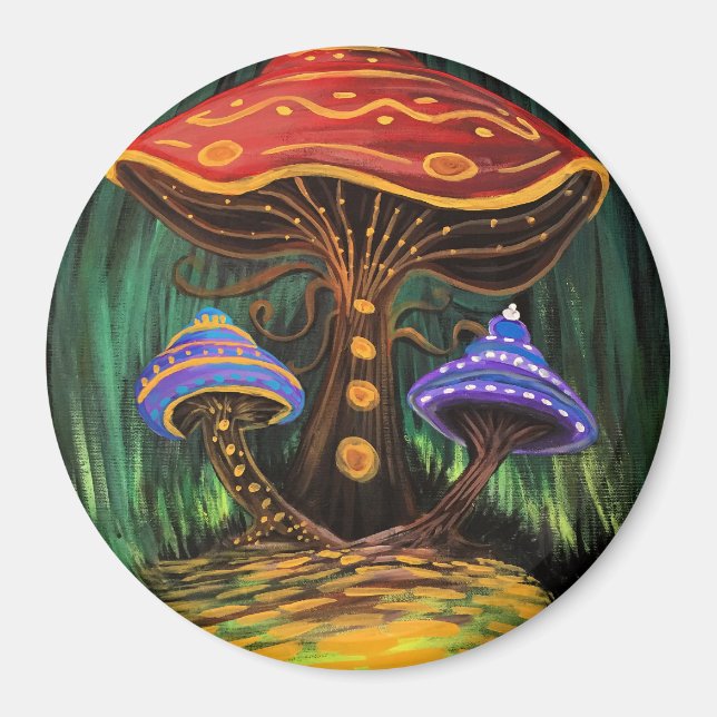 A Mushroom World Magnet (Front)