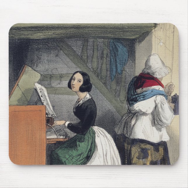 A Music School Pupil, from 'Les Femmes de Mouse Pad (Front)