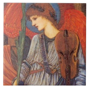 A Musical Angel Ceramic Tile