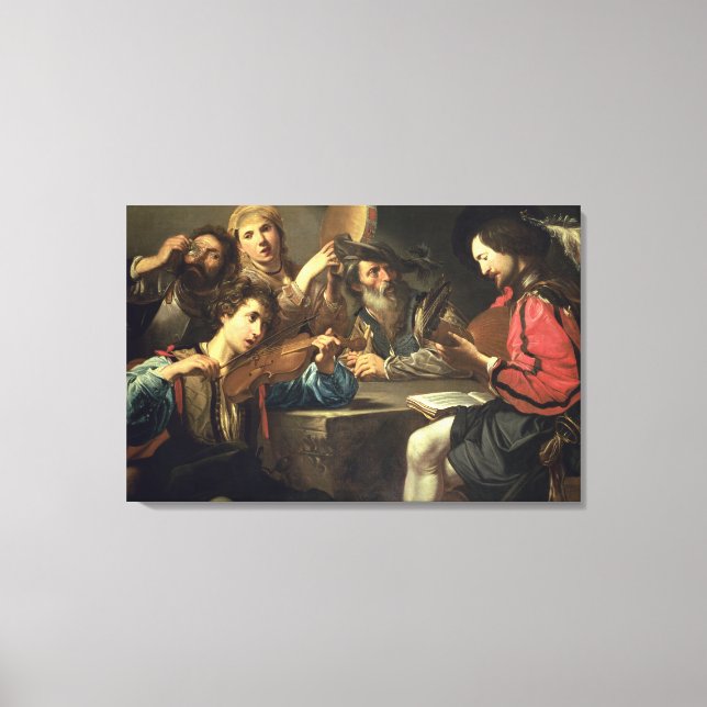 A Musical Gathering Canvas Print (Front)