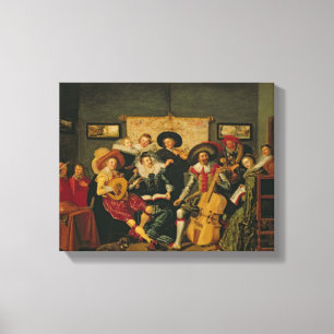 A Musical Party, c.1625 Canvas Print