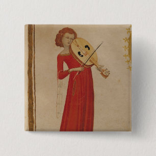 A Musician, from 'De Musica' by Boethius Button