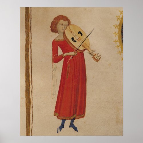 A Musician from De Musica by Boethius Poster