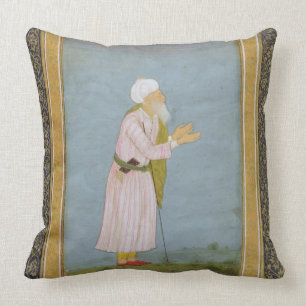 A Muslim Religious Figure, from the Small Clive Al Throw Pillow