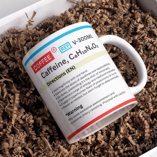 A must_have Novel Caffeine coffee mug 