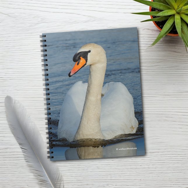 A Mute Swan Approaches Notebook (Mute Swan Approaches Journal Cover Photo)