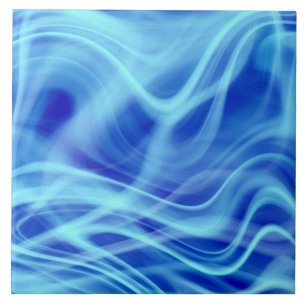 A Mystical Blue Fog Ceramic Tile