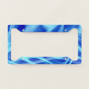 A Mystical Blue Fog License Plate Frame