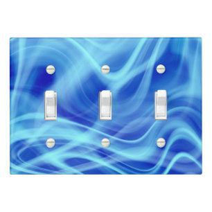 A Mystical Blue Fog Light Switch Cover