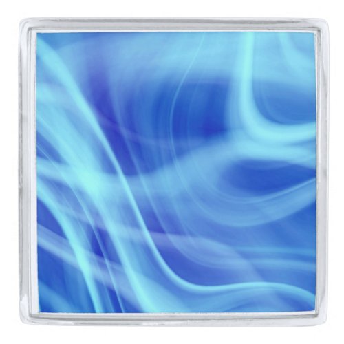 A Mystical Blue Fog  Silver Finish Lapel Pin