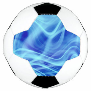 A Mystical Blue Fog Soccer Ball