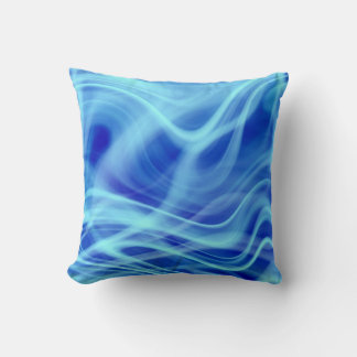 A Mystical Blue Fog Throw Pillow