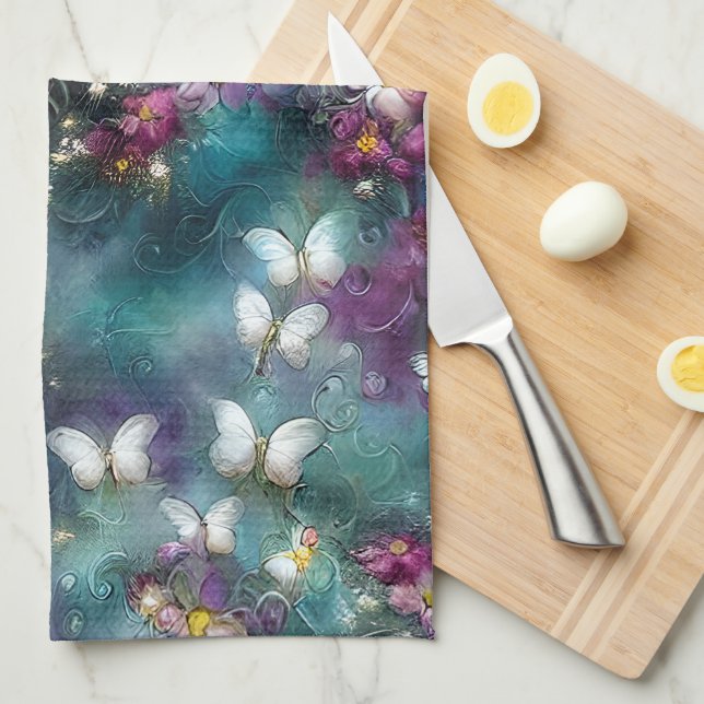 A Mystical Butterfly Series Design 11 Kitchen Towel (Quarter Fold)