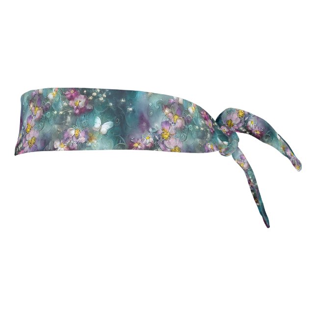 A Mystical Butterfly Series Design 11 Tie Headband (Rotate 90)
