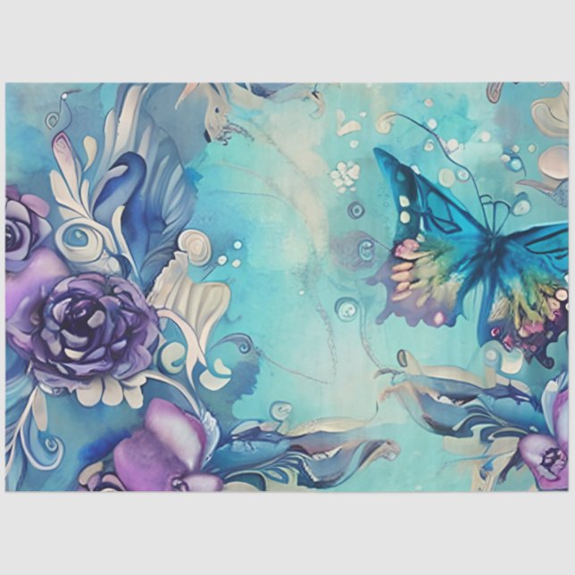 A Mystical Butterfly Series Design 13 Tissue Paper (Front)