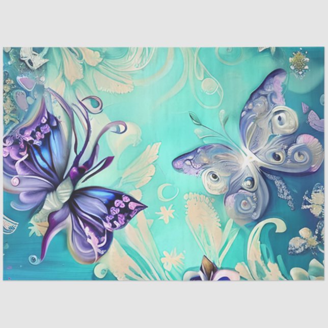 A Mystical Butterfly Series Design 15 Tissue Paper (Front)