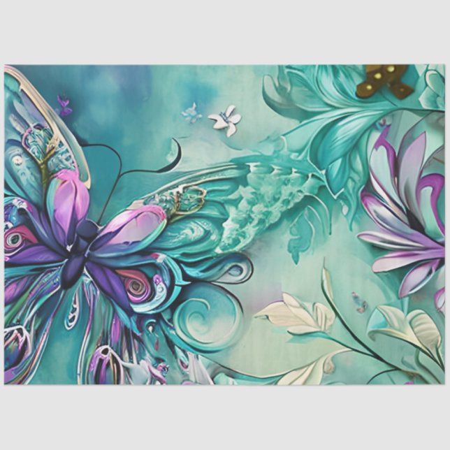A Mystical Butterfly Series Design 16 Tissue Paper (Front)