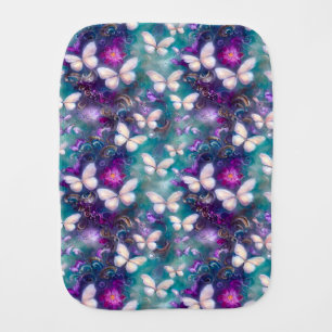 A Mystical Butterfly Series Design 1 Baby Burp Cloth