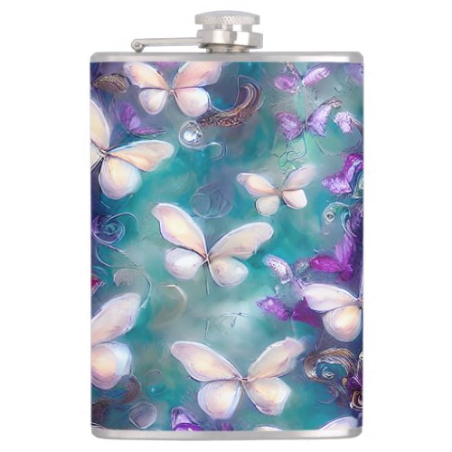 A Mystical Butterfly Series Design 1 Flask