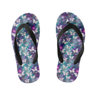 A Mystical Butterfly Series Design 1 Kid's Flip Flops