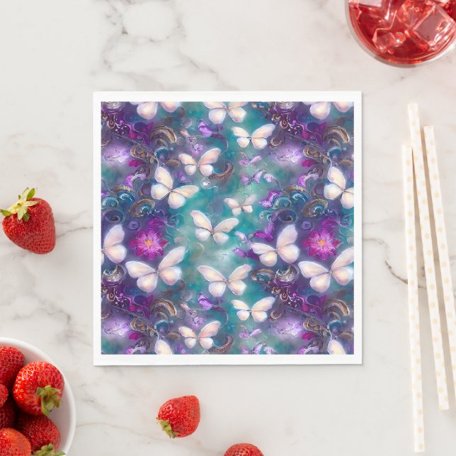 A Mystical Butterfly Series Design 1 Napkins (Insitu)