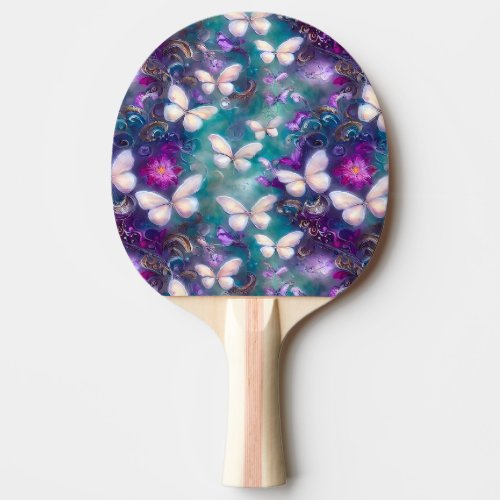 A Mystical Butterfly Series Design 1 Ping Pong Paddle