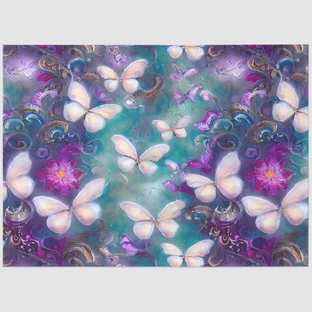 A Mystical Butterfly Series Design 1 Tissue Paper (Front)