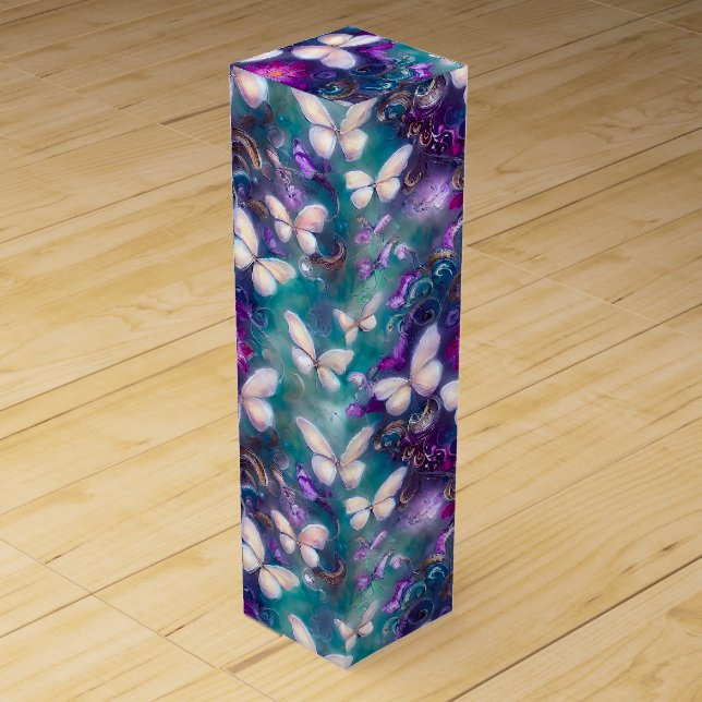 A Mystical Butterfly Series Design 1 Wine Box (Front)
