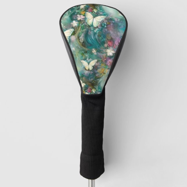 A Mystical Butterfly Series Design 3 Golf Head Cover (Front)