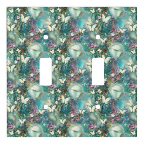 A Mystical Butterfly Series Design 3 Light Switch Cover