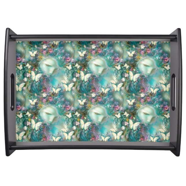 A Mystical Butterfly Series Design 3 Serving Tray (Front)