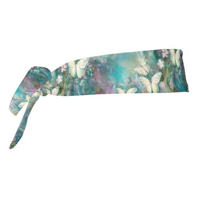 A Mystical Butterfly Series Design 3 Tie Headband (Rotate 270)