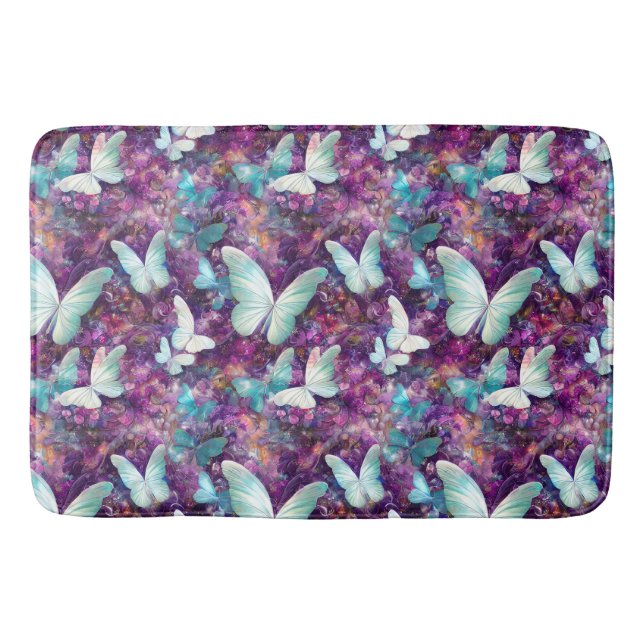 A Mystical Butterfly Series Design 7 Bath Mat (Front)