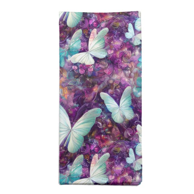 A Mystical Butterfly Series Design 7 Cloth Napkin (Folded)