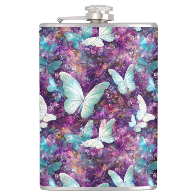 A Mystical Butterfly Series Design 7 Flask (Front)
