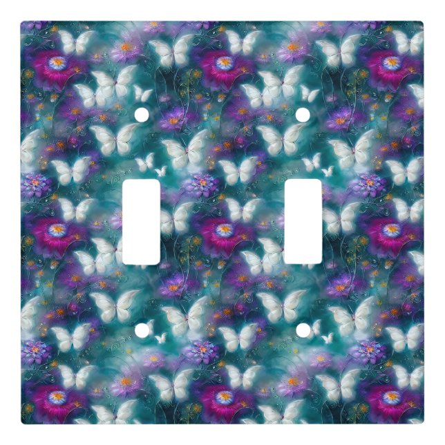 A Mystical Butterfly Series Design 9 Light Switch Cover (Front)