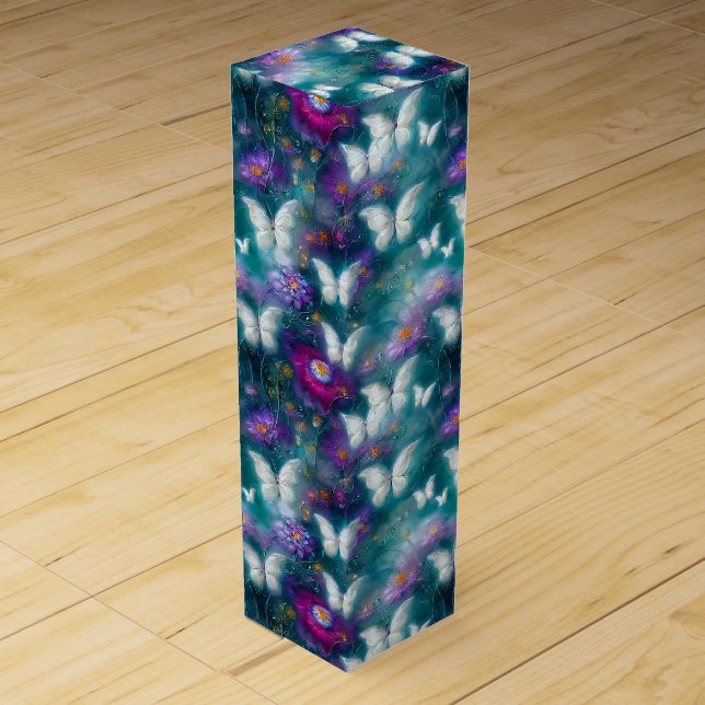 A Mystical Butterfly Series Design 9 Wine Box (Front)